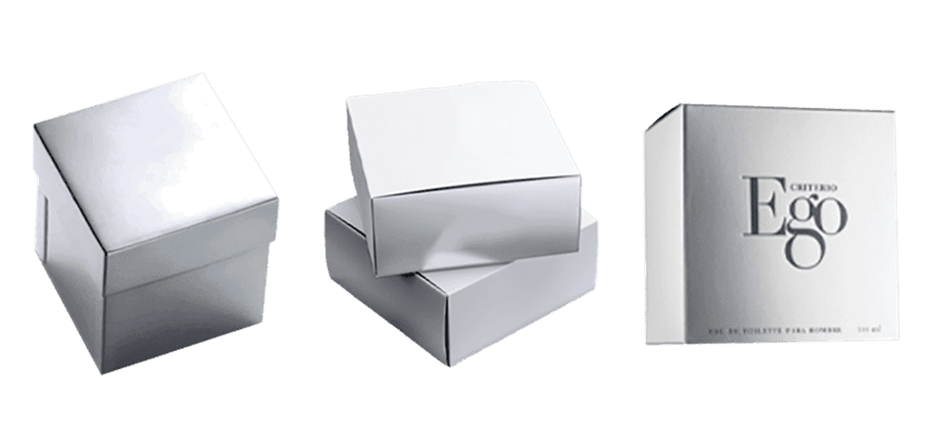 Silver Metalized Boxes